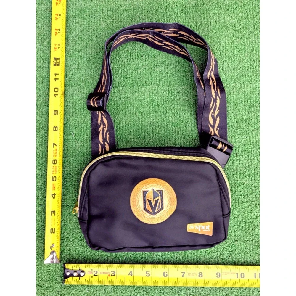 Vegas Golden Knights VGK Logo Crossbody Zipper Adjustable Accessory Bag NWT
